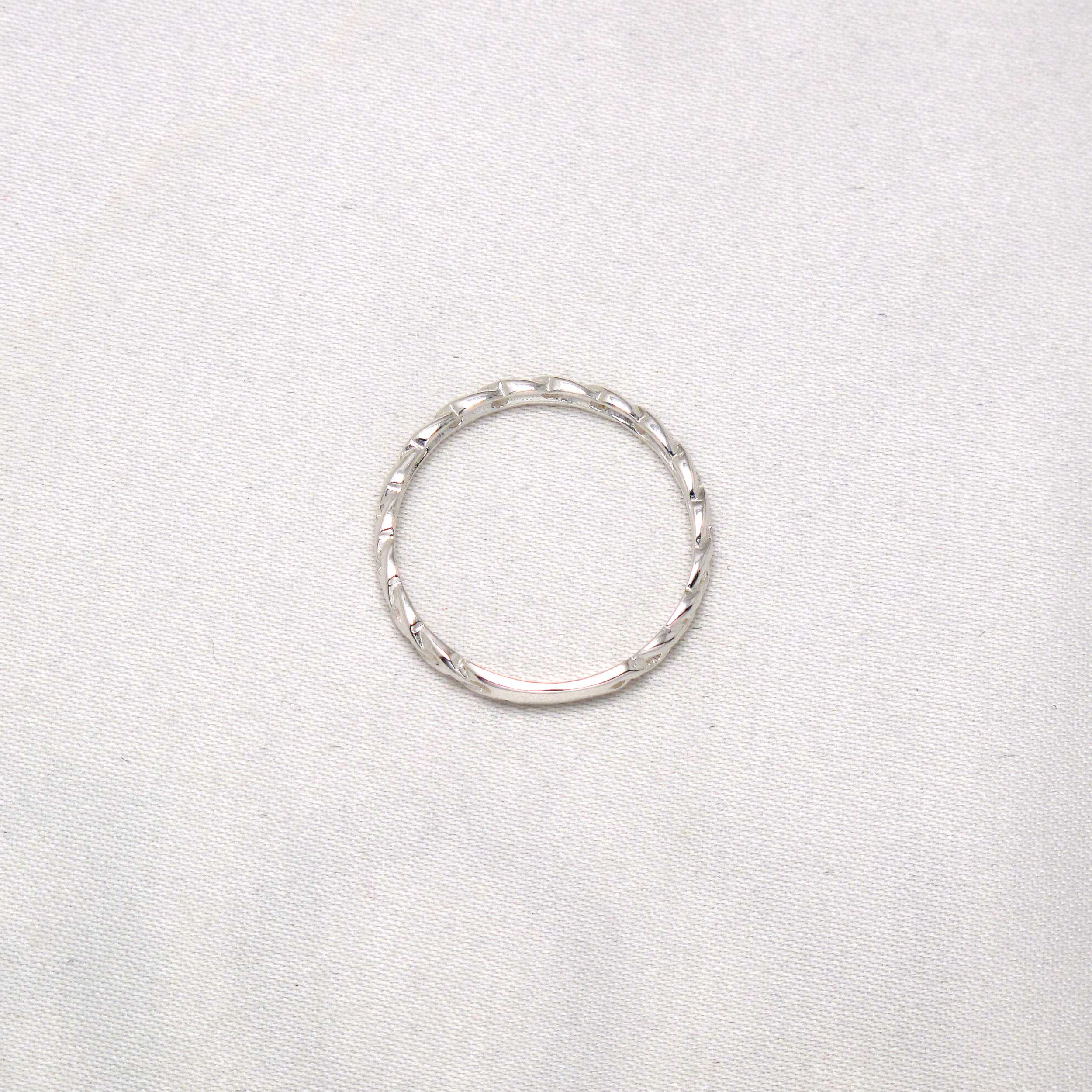 Rope Ring Silver 2